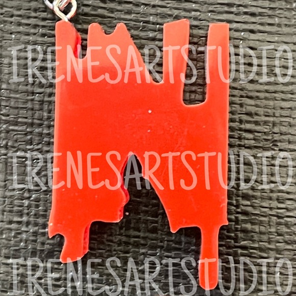 HORROR LETTER N KEYCHAIN - Picture 1 of 1